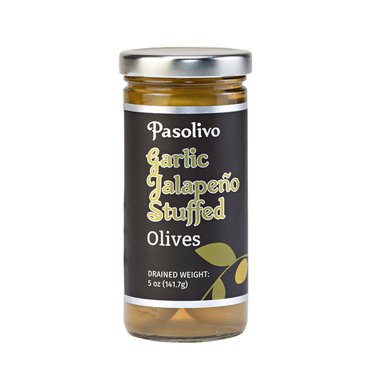 Pasolivo Jalapeno Garlic Stuffed Olives