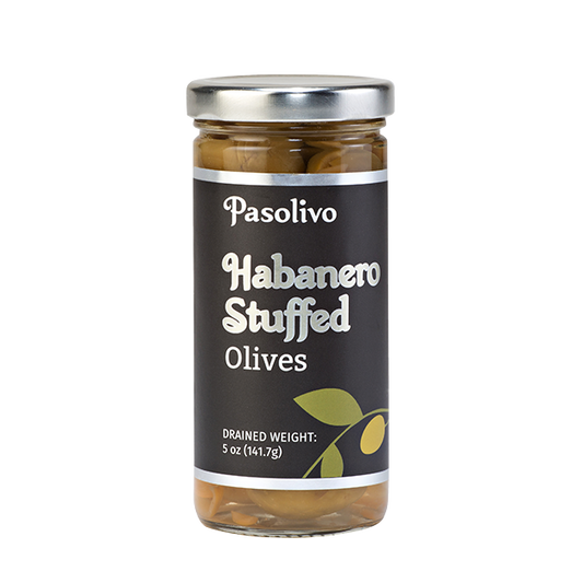 Pasolivo Habanero Stuffed Olives Jar