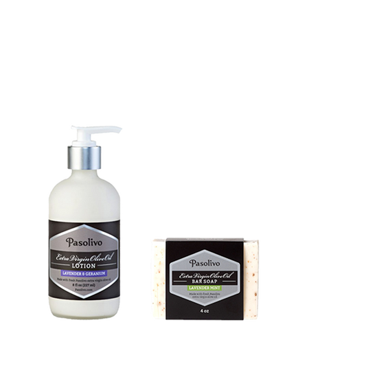 Pasolivo's Lavender Soap and Lotion Set