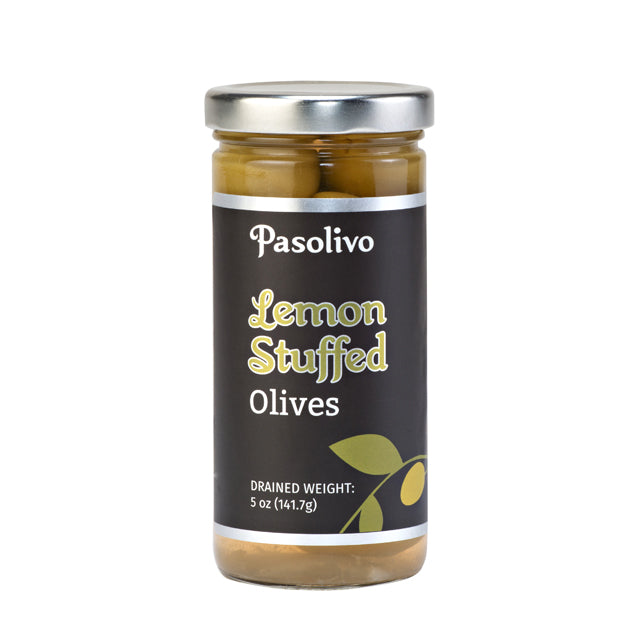 Pasolivo Zesty Lemon Stuffed Olives Jar